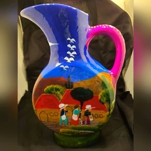 Talavera pottery pitcher
